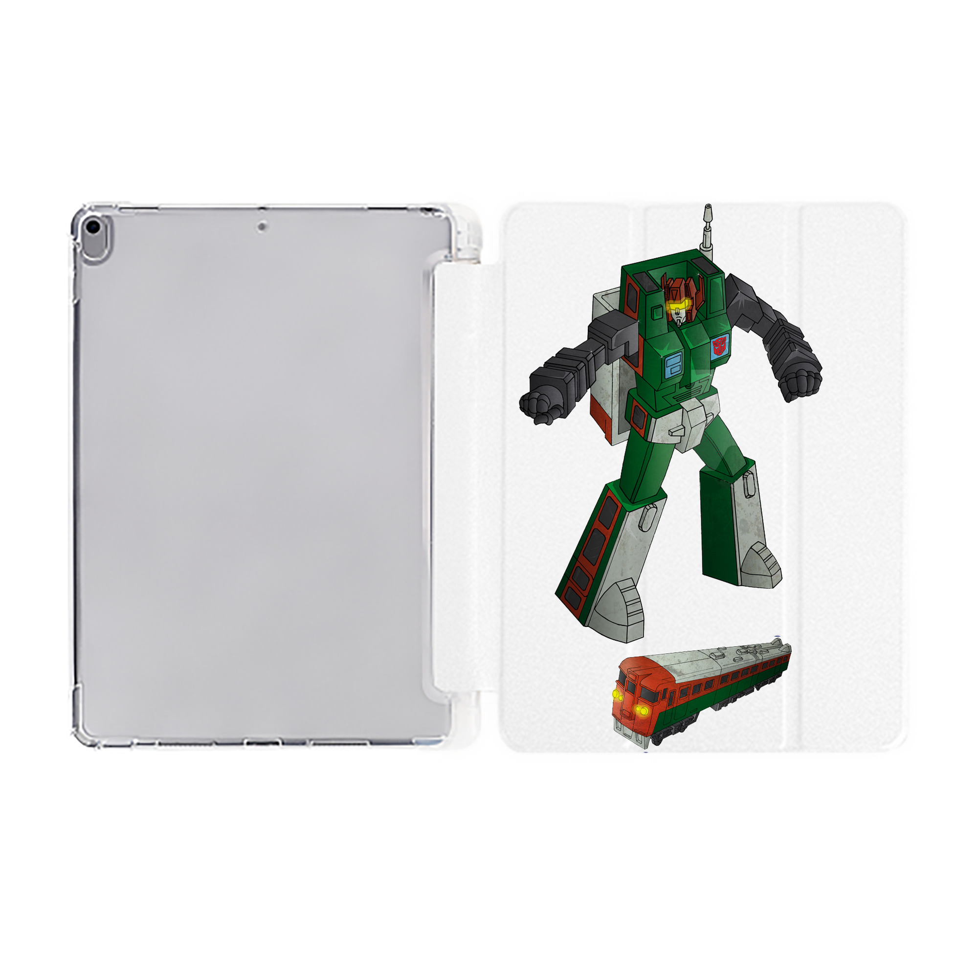 （画像用）  IPad ケース ペン収納付き 三つ折りスタンド PUレザー×シリコン 対応機種9.5/10.5/10.9インチ